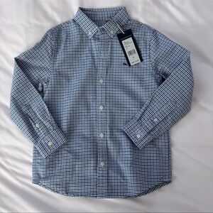 Vineyardvines Blue Checkered Button-Up Shirt